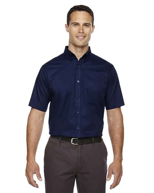 Tall Optimum Short Sleeve Twill Dress Shirt